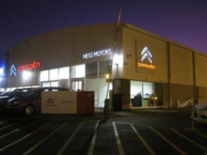 Alteration work to Ness Motors Renault Garage in Inverness.