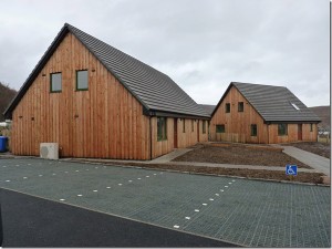 Three new 4-bedroom houses on Raasay.